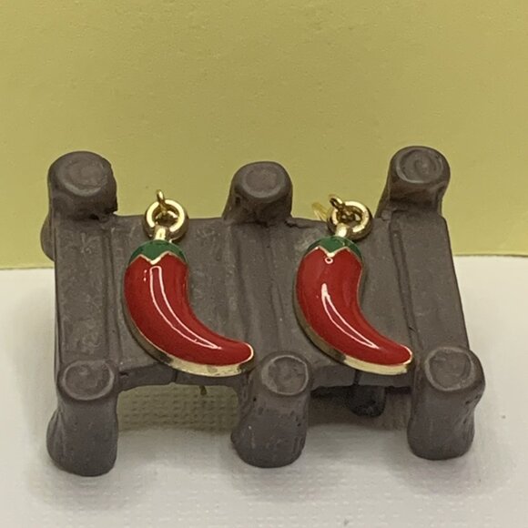 Pepper Earring, Chili Pepper, Cinco De Mayo Earring, Funny Food Earring, Gift - Picture 3 of 6